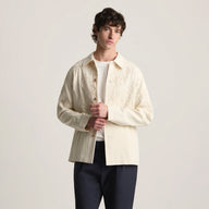 Cordori Men’s Amara Embroidered Shirt Jacket Pima Cotton Linen