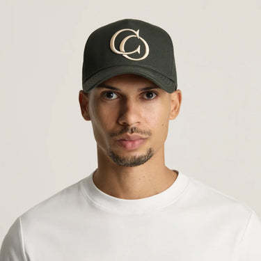 Cordori Unisex Valerno Cotton Cap Dark Green One Size Adjustable 5-Panel CO Emblem