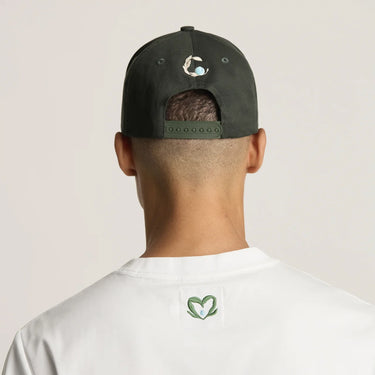 Cordori Unisex Valerno Cotton Cap Dark Green One Size Adjustable 5-Panel CO Emblem